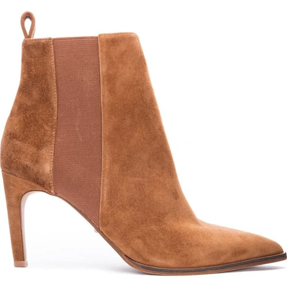 42 GOLD Kensington Chelsea Bootie Tan Suede 7.5 SAVE $73.00 BRAND NEW
